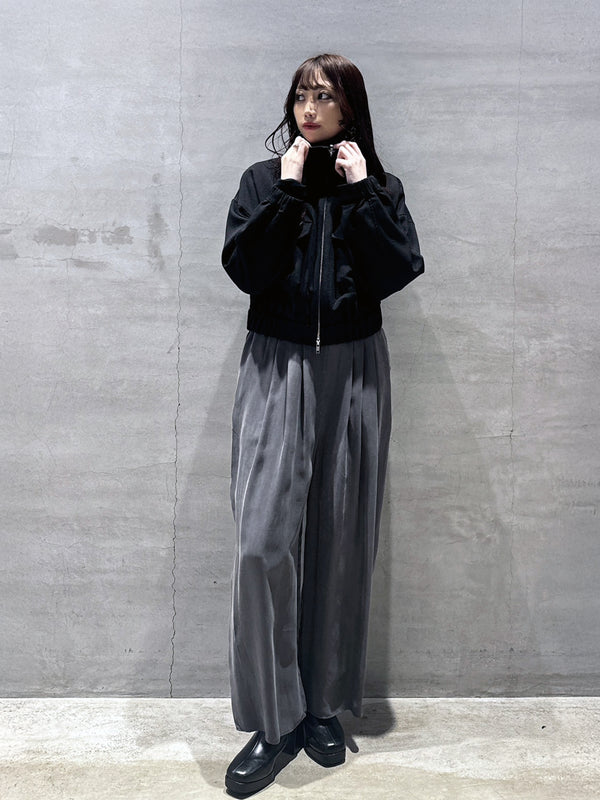 ネックドローコードブルゾン