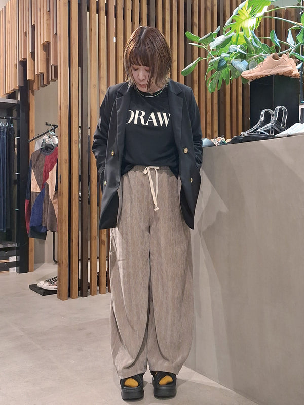 ヘリンボーンカーブパンツ