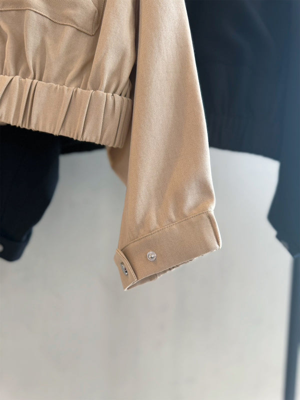 ネックドローコードブルゾン