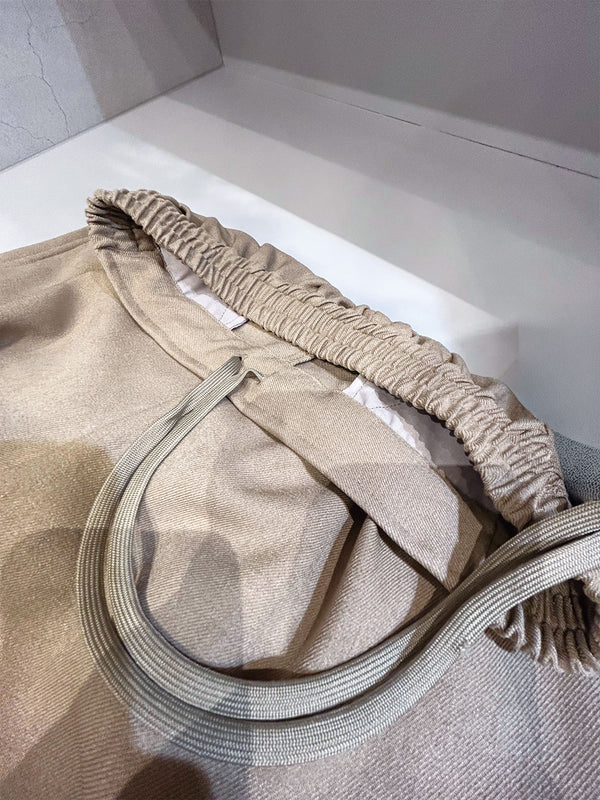 COCOON LIKE WOOL PANTS