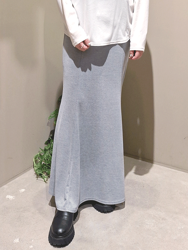 キュプラタッチマーメイドスカート
