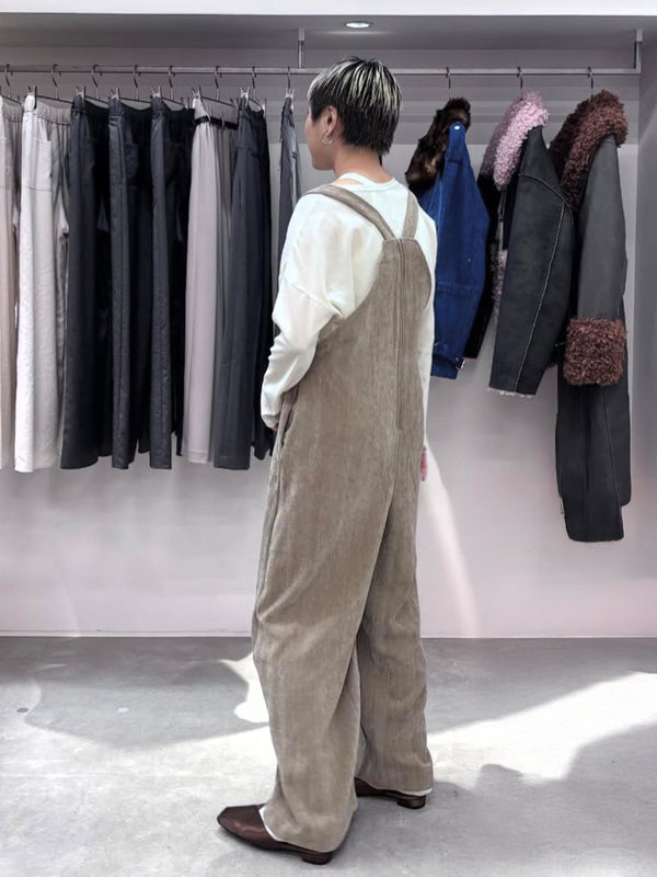 ヘリンボーンサロペット