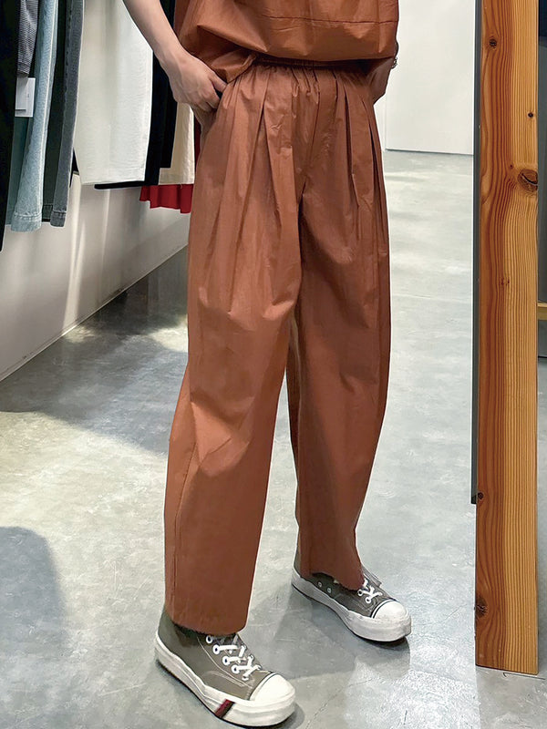 チンツ加工コットンパンツ
