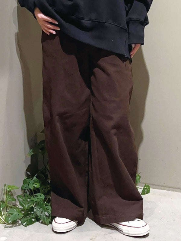 裏起毛イージーコクーンパンツ