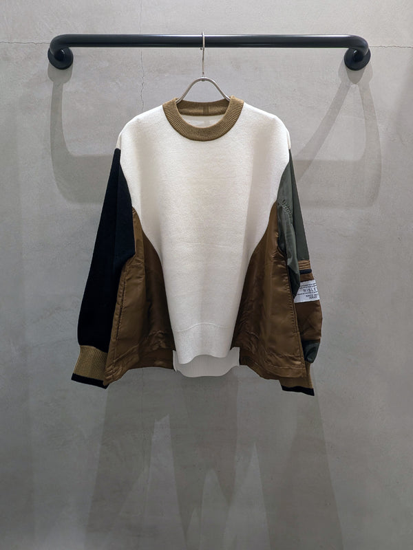 ドッキングポケットスリーブニット