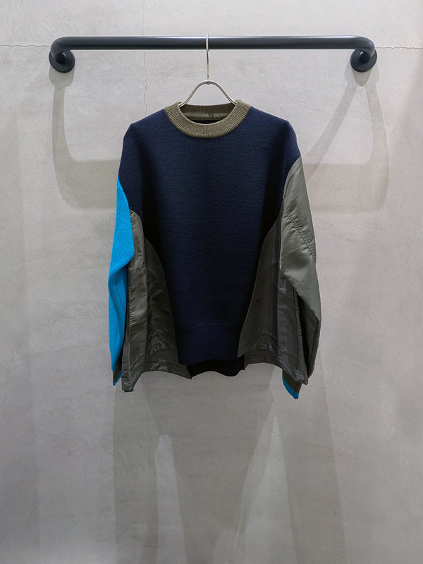 ドッキングポケットスリーブニット