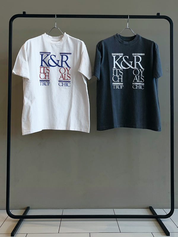 17/-ROUND SHAPE DYED TEE "K&R-Kitsch&Royals"