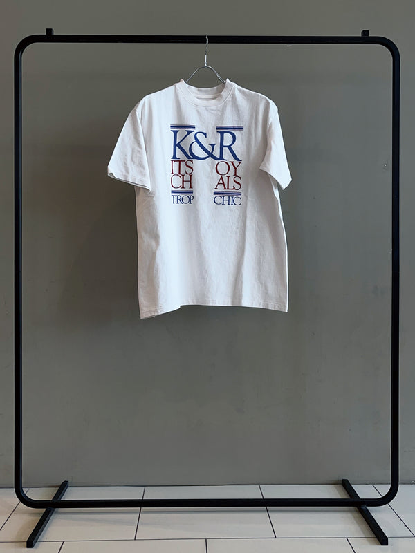 17/-ROUND SHAPE DYED TEE "K&R-Kitsch&Royals"