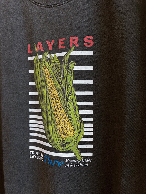 17/-ROUND SHAPE DYED TEE "LAYERS"
