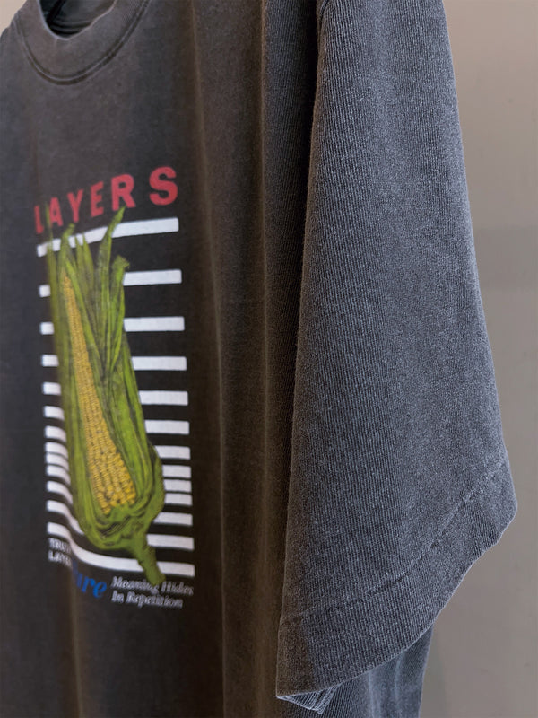 17/-ROUND SHAPE DYED TEE "LAYERS"