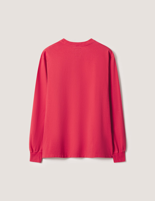 MAISON KITSUNÉ X KURO FADED RED LONG SLEEVE TEE