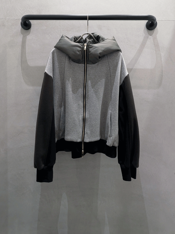 バイカラーボアフーディー