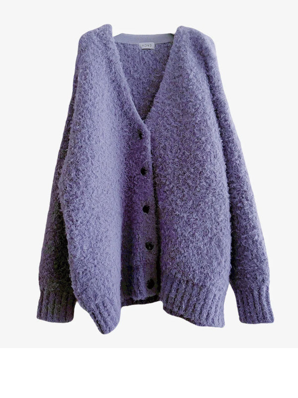 SHAGGY KNIT CARDIGAN