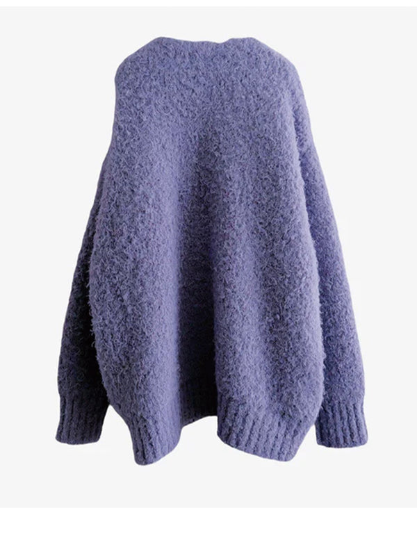 SHAGGY KNIT CARDIGAN