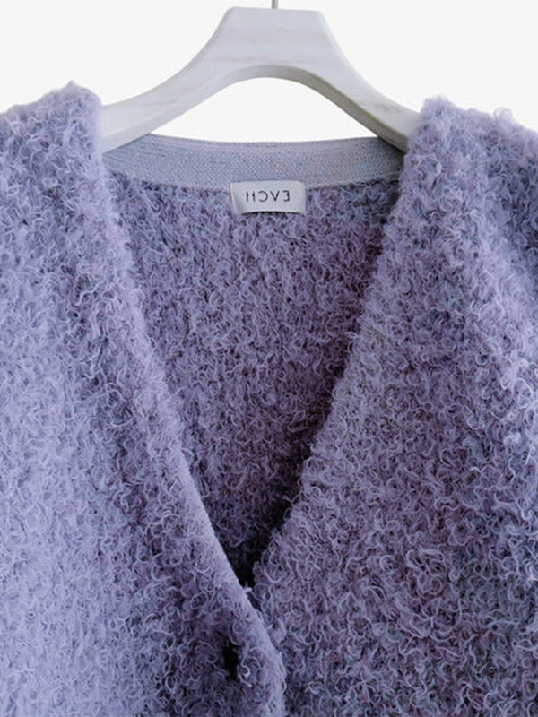 SHAGGY KNIT CARDIGAN