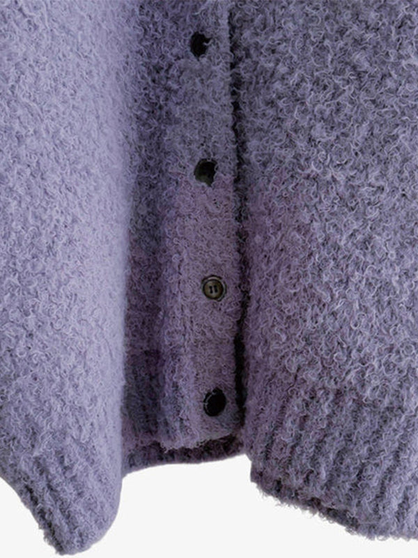 SHAGGY KNIT CARDIGAN
