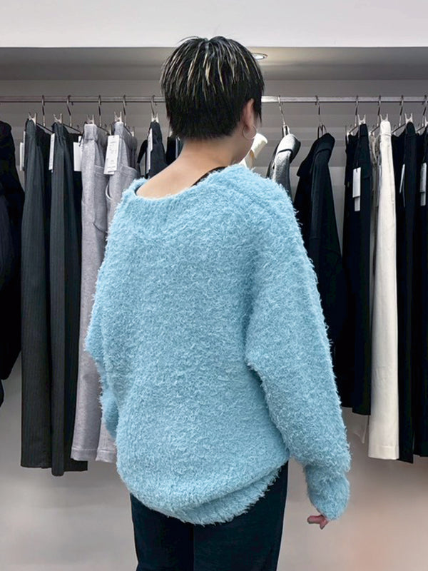 SHAGGY KNIT CARDIGAN