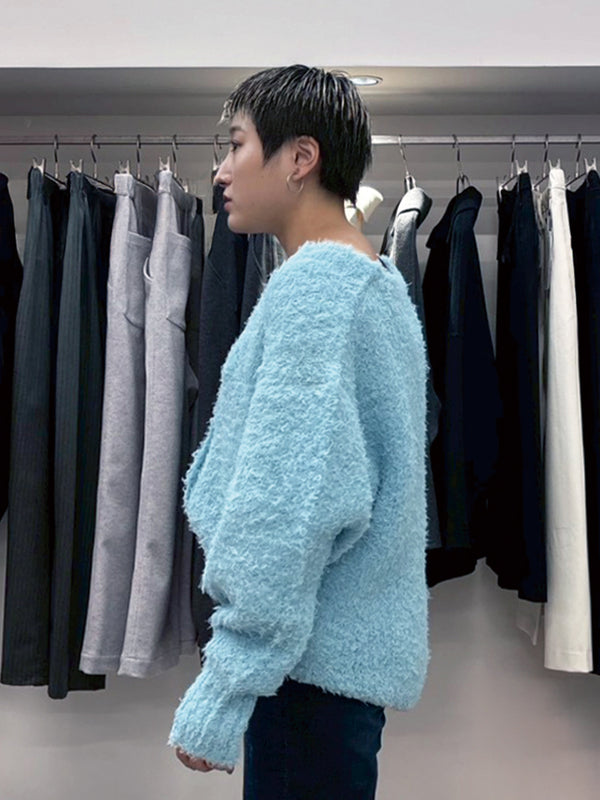 SHAGGY KNIT CARDIGAN