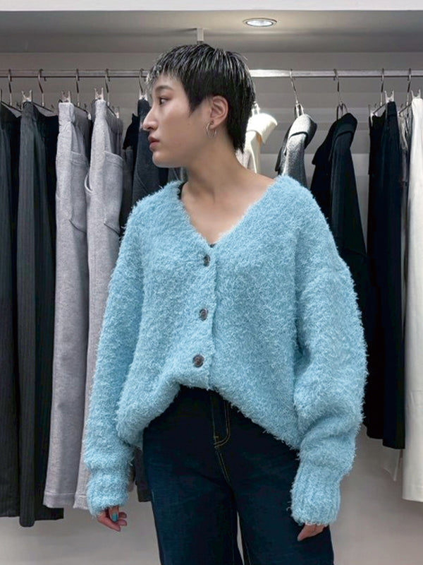 SHAGGY KNIT CARDIGAN