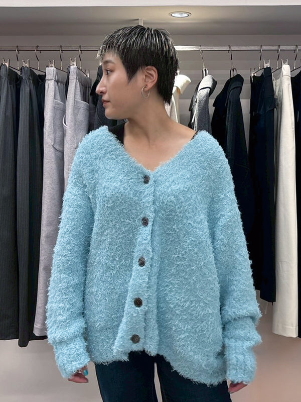 SHAGGY KNIT CARDIGAN