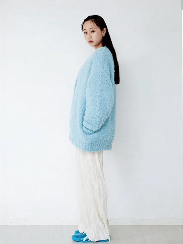 SHAGGY KNIT CARDIGAN