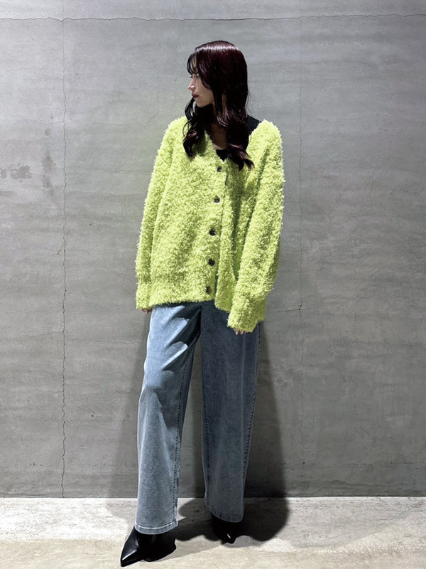 SHAGGY KNIT CARDIGAN