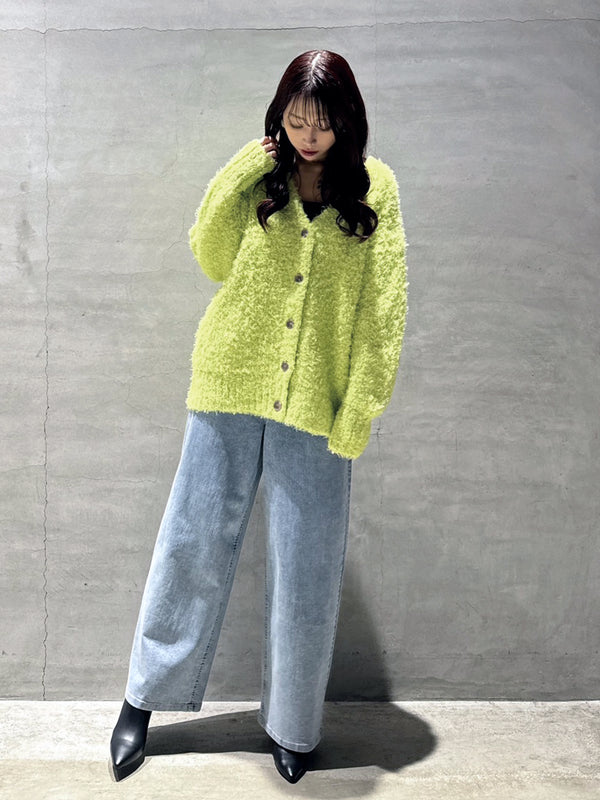 SHAGGY KNIT CARDIGAN