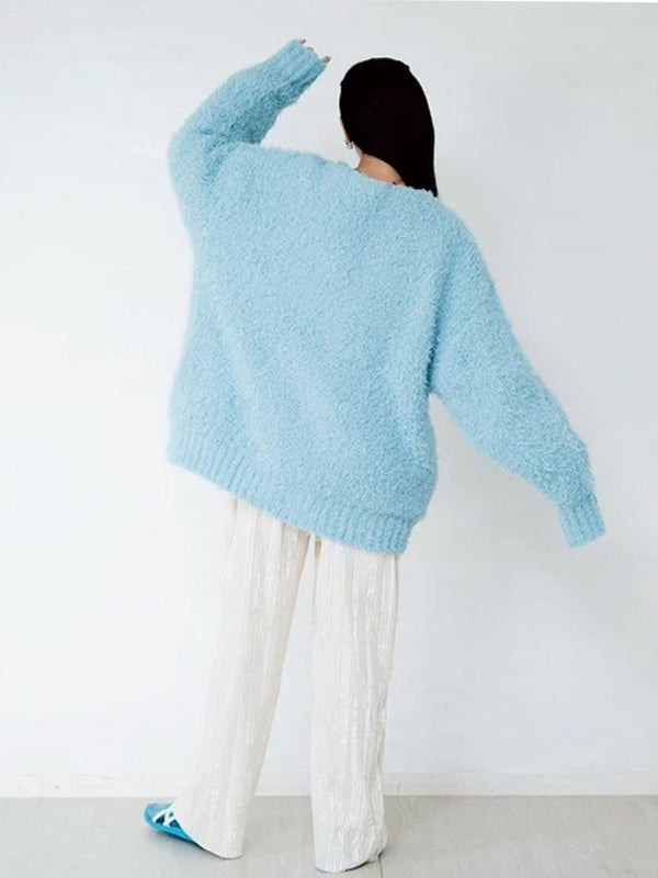 SHAGGY KNIT CARDIGAN