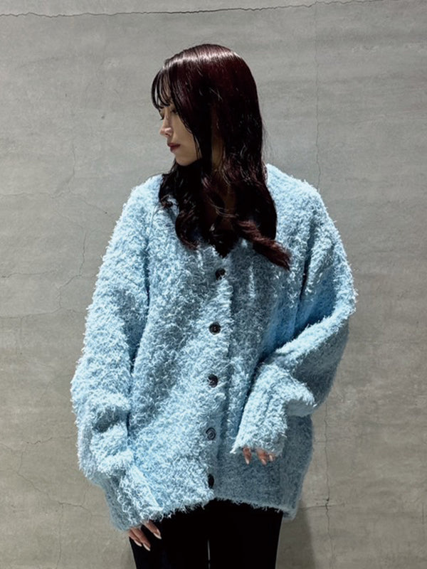 SHAGGY KNIT CARDIGAN