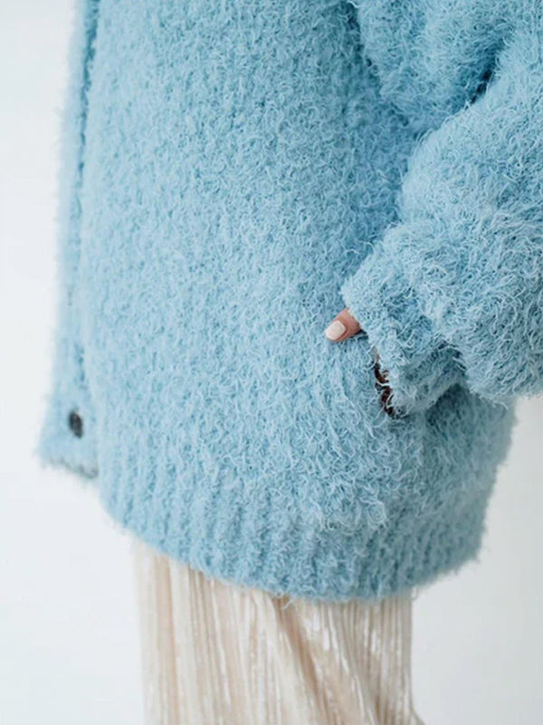 SHAGGY KNIT CARDIGAN