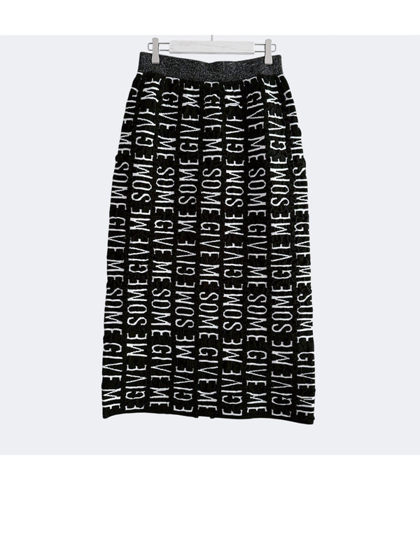 REVERSIBLE LOGO JACQUARD SKIRT