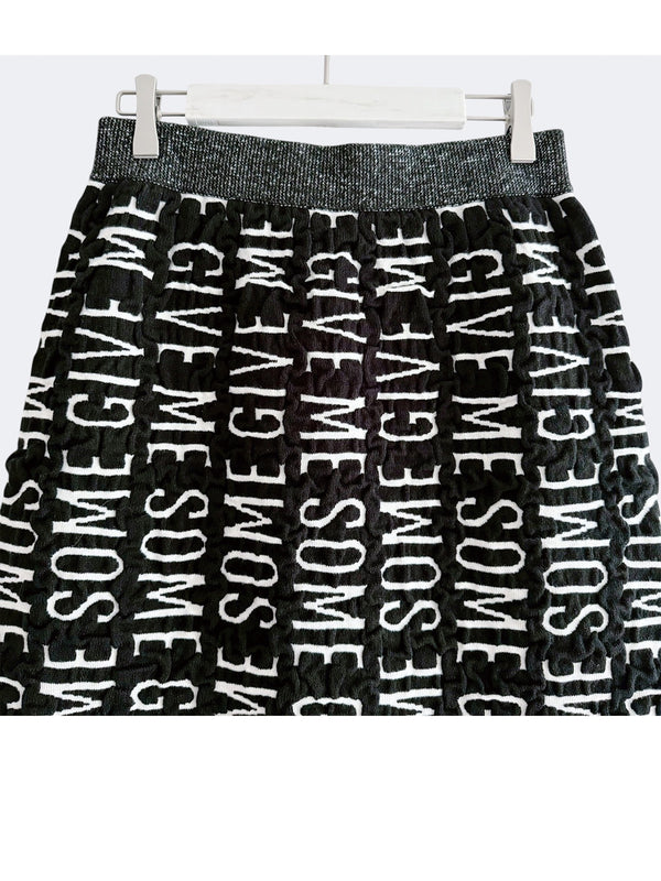 REVERSIBLE LOGO JACQUARD SKIRT