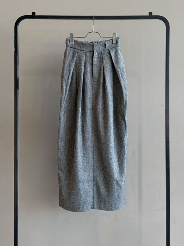 Herringbone Tweed Skirt