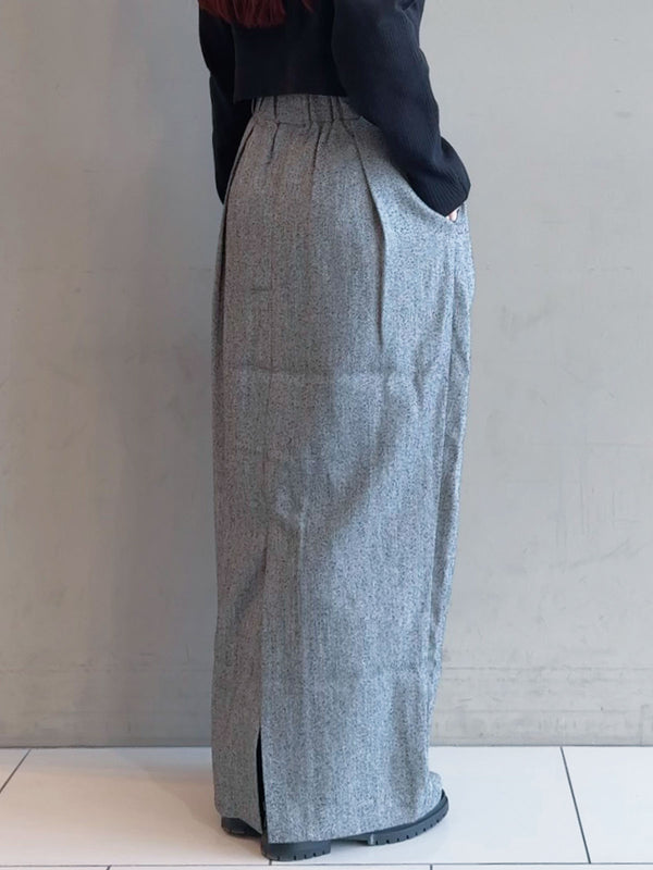 Herringbone Tweed Skirt