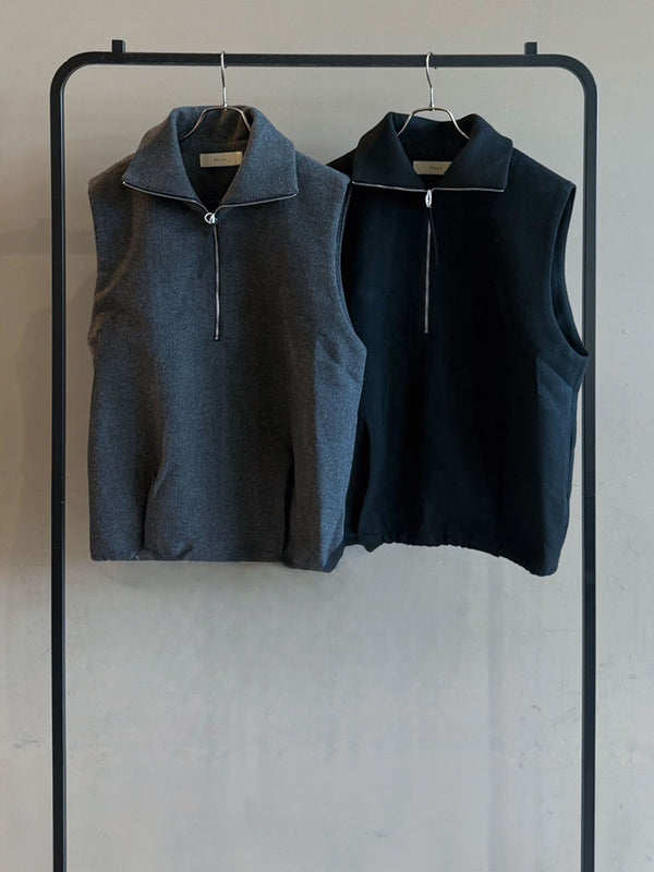 Wool High Neck Vest