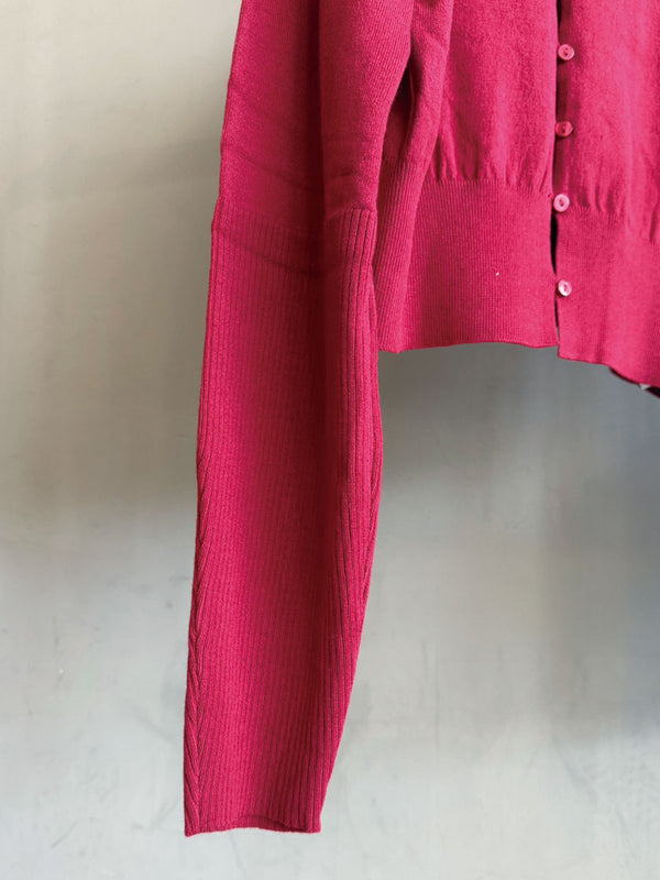 Cropped Rib Knit Vest