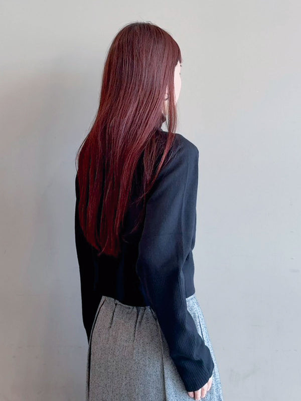 Cropped Rib Knit Vest