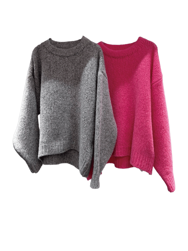 Babyアルパカロービングルーズシルエットニット