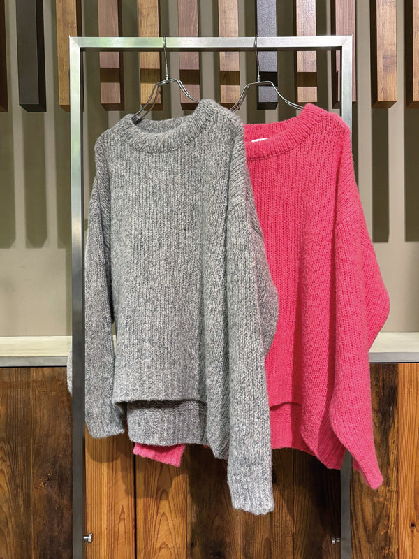 Babyアルパカロービングルーズシルエットニット