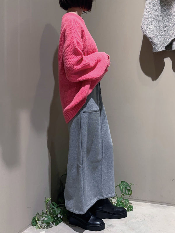 Babyアルパカロービングルーズシルエットニット