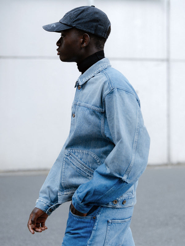 MAISON KITSUNÉ X KURO PATCHWORK DENIM JACKET