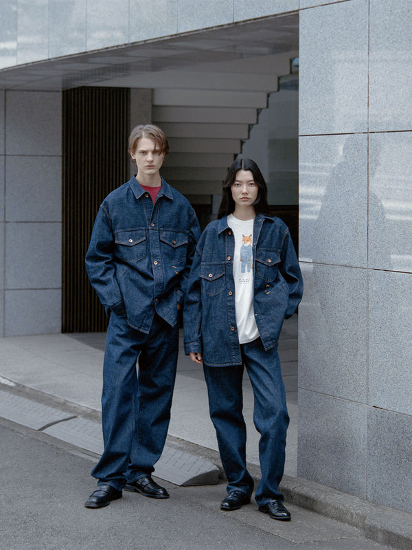 MAISON KITSUNÉ X KURO DENIM SHIRT