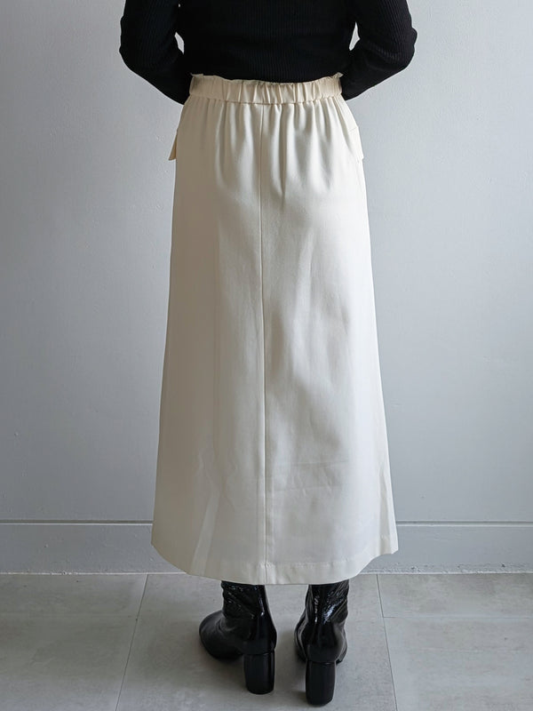 カシミヤタッチ両面起毛タイトスカート