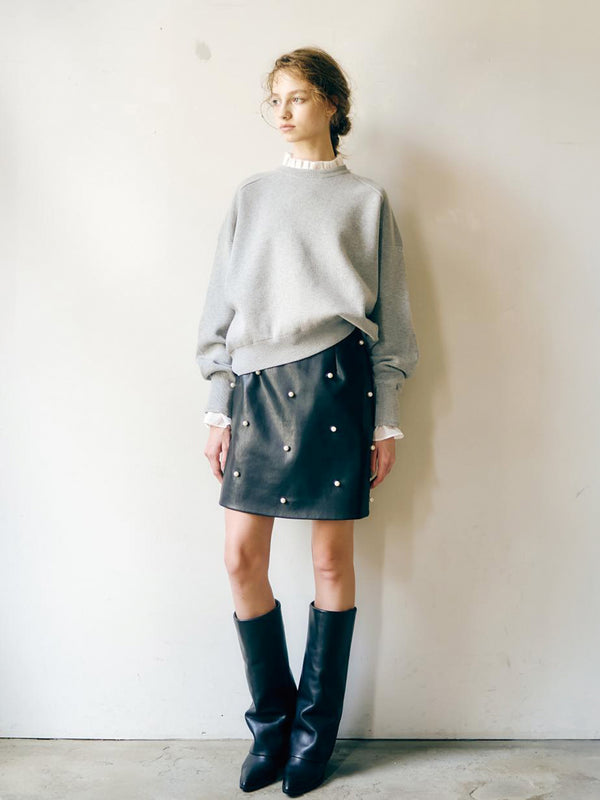 綿混スウェットライクニット