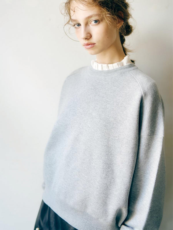 綿混スウェットライクニット