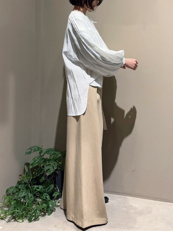 ピンタックボリュームブラウス