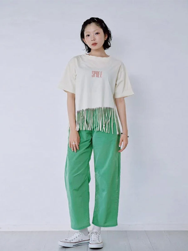 FRINGE PRINT TEE