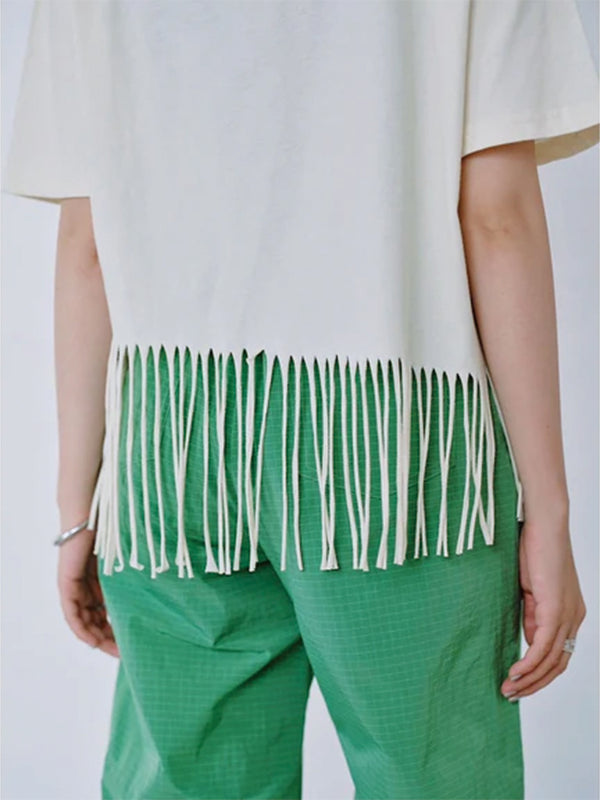 FRINGE PRINT TEE