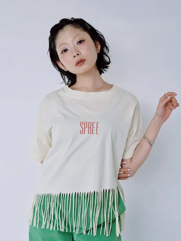FRINGE PRINT TEE