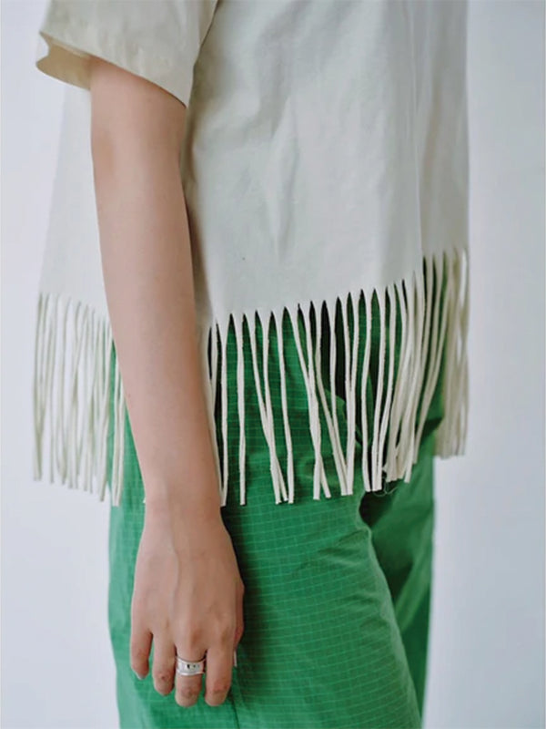 FRINGE PRINT TEE
